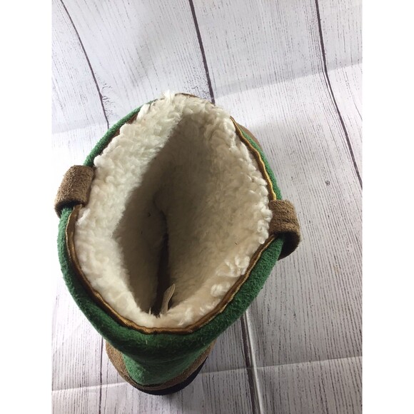 John Deere Cowboy Boot Slippers Boys Brown/Green Youth L/XL 3-5 - Picture 15 of 16